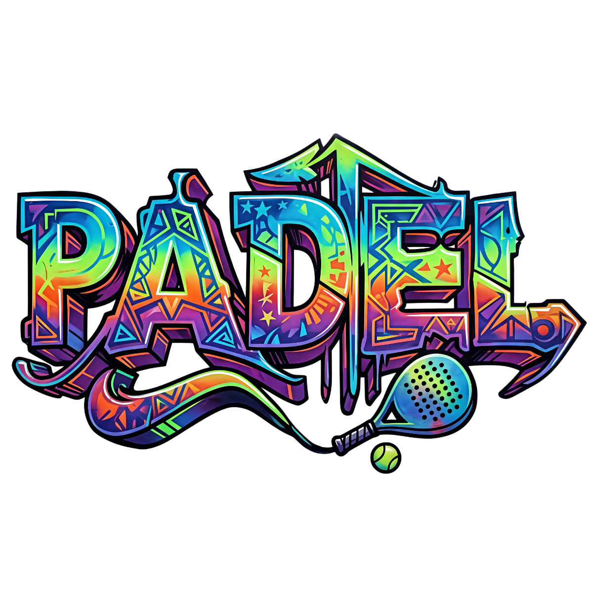 Graffiti Stack Padel Hoodie
